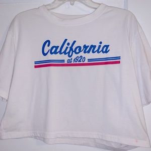 California crop tee